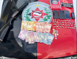 Operação integrada apreende armas e drogas na cidade de Borborema