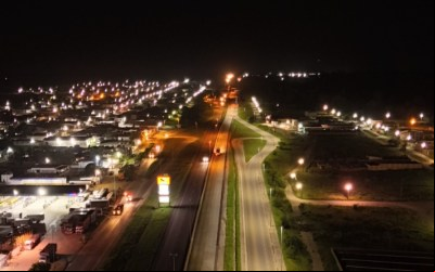 População elogia nova iluminação em LED na BR-101 em Mamanguape